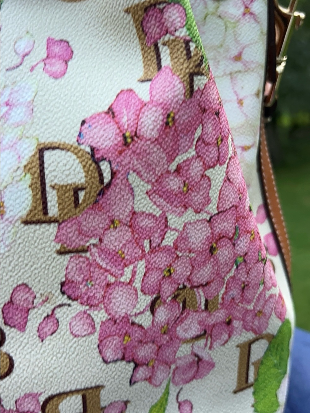 Dooney & Bourke Hydrangea Monogram Drawstring Handbag - Picture 8 of 17